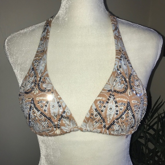 Victoria’s Secret 2pc Sequin Bikini Top Bottom Set - Picture 5 of 6